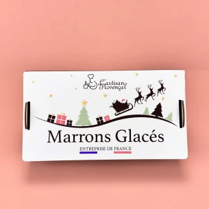 Coffret bois "décor" 8 marrons