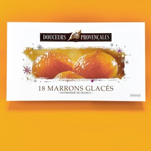 Coffret cartonné 18 marrons