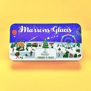 Boite métal Maisons enneigées